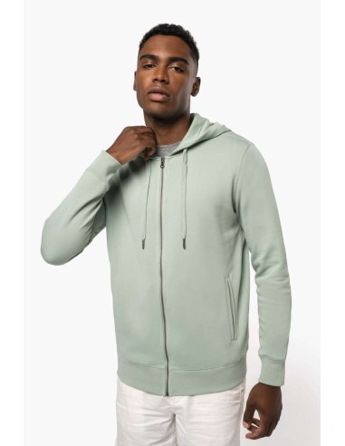 KAR-K4008-UNISEX ECO-FRIENDLY FRENCH TERRY ZIPPED HOODED SWEATSHIRT